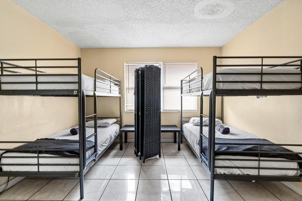 Single Bed in Dormitory Room interior